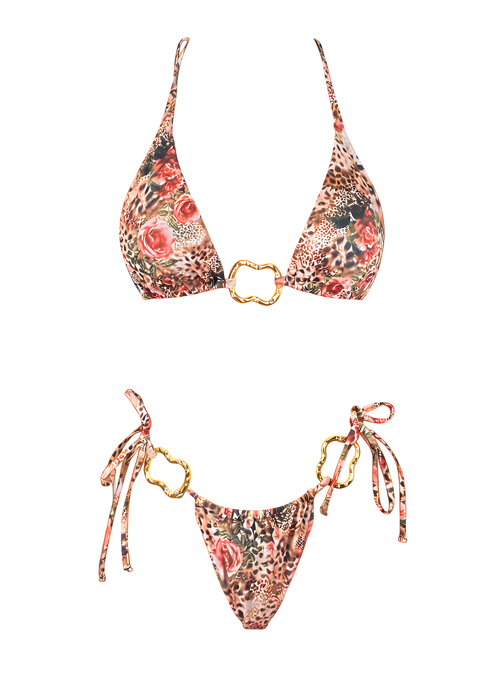Lila-Wild Print Bikini