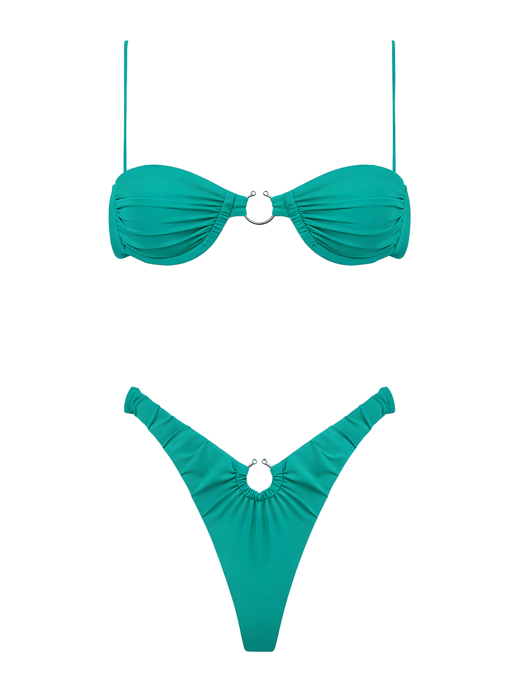 Lana-Ring Ruched Bikini