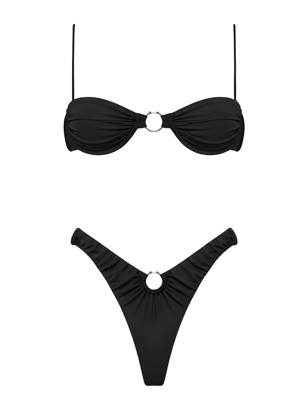 Lana-Ring Ruched Bikini