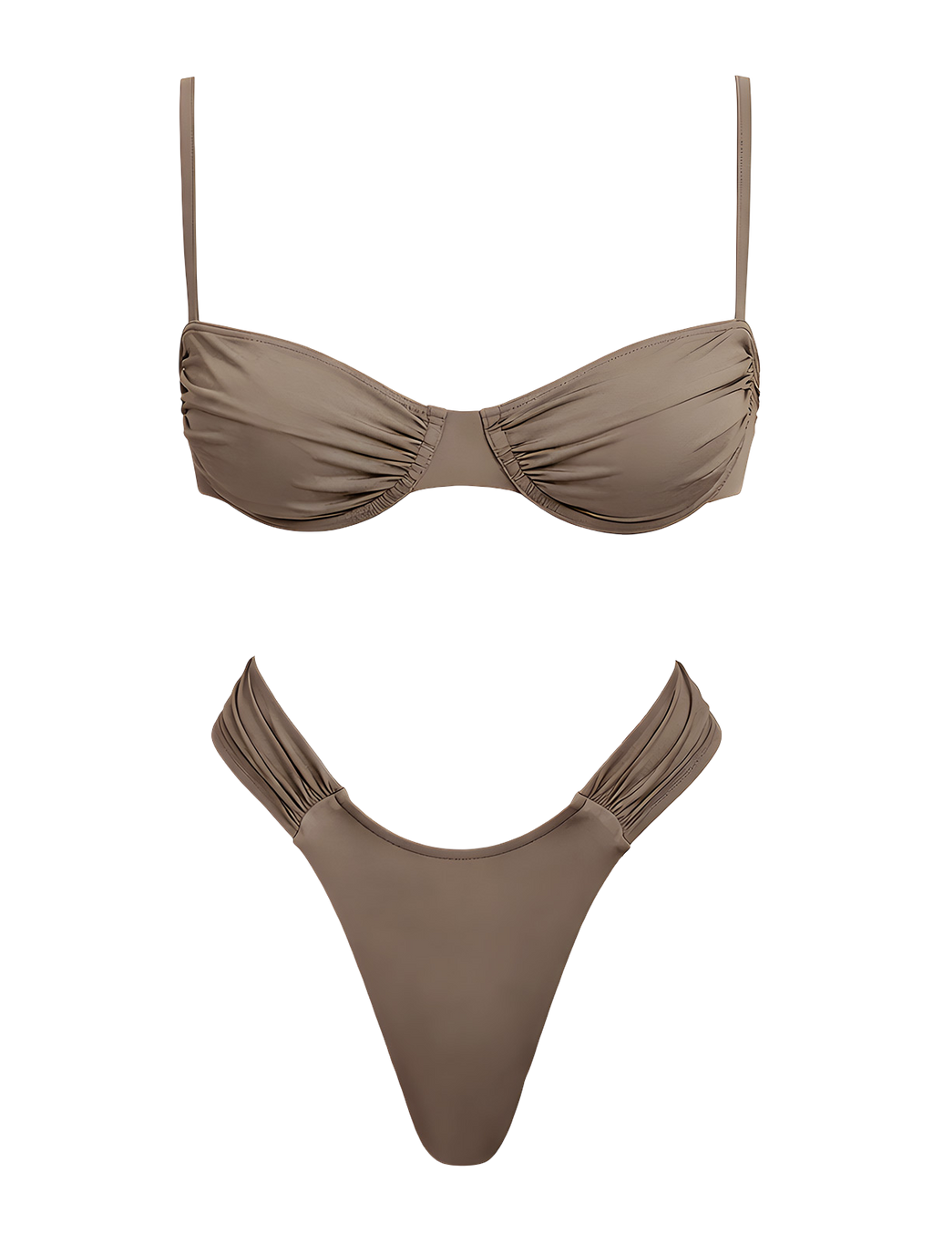 Mya-Gathered Glam Bikini
