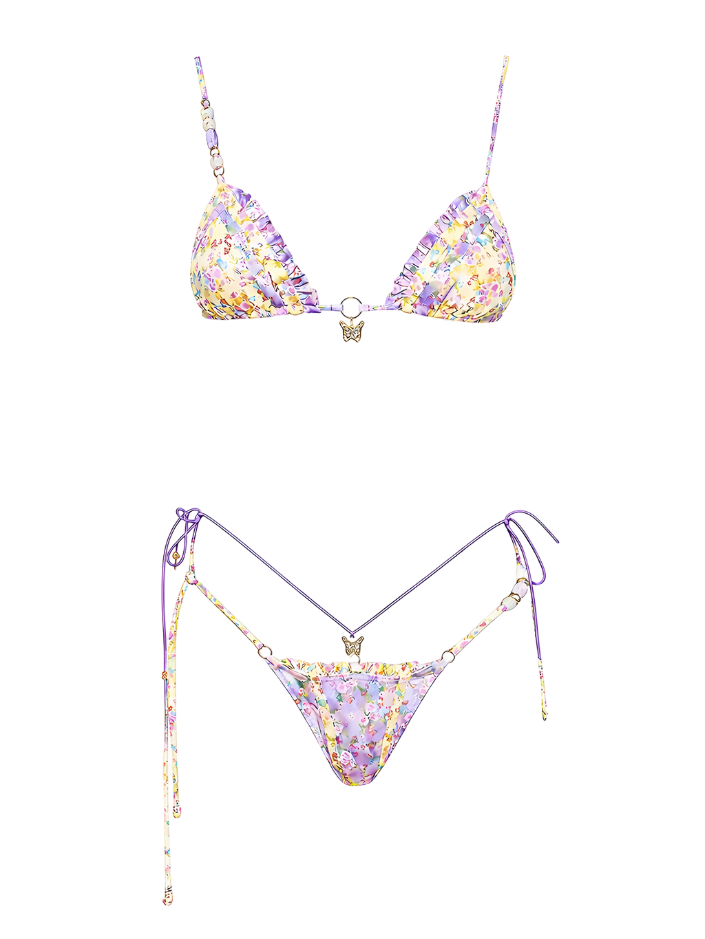 Kyla-Floral Shine Bikini
