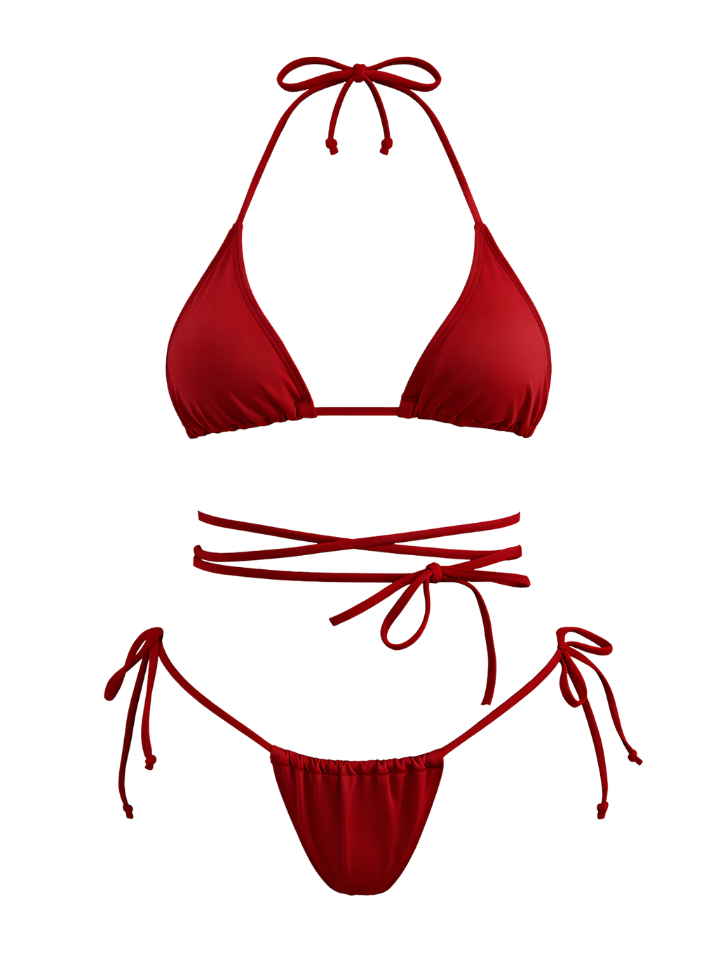 Rhea-Wrap String Bikini