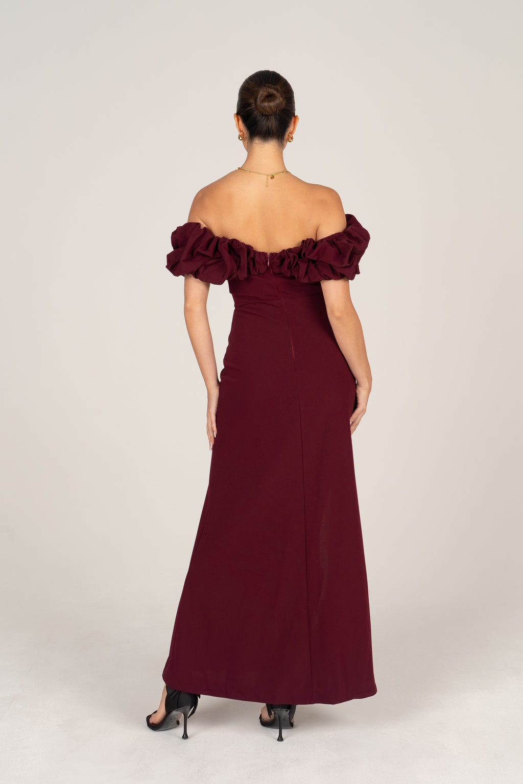 Jordan Off-Shoulder Ruffle Cocktail Dress