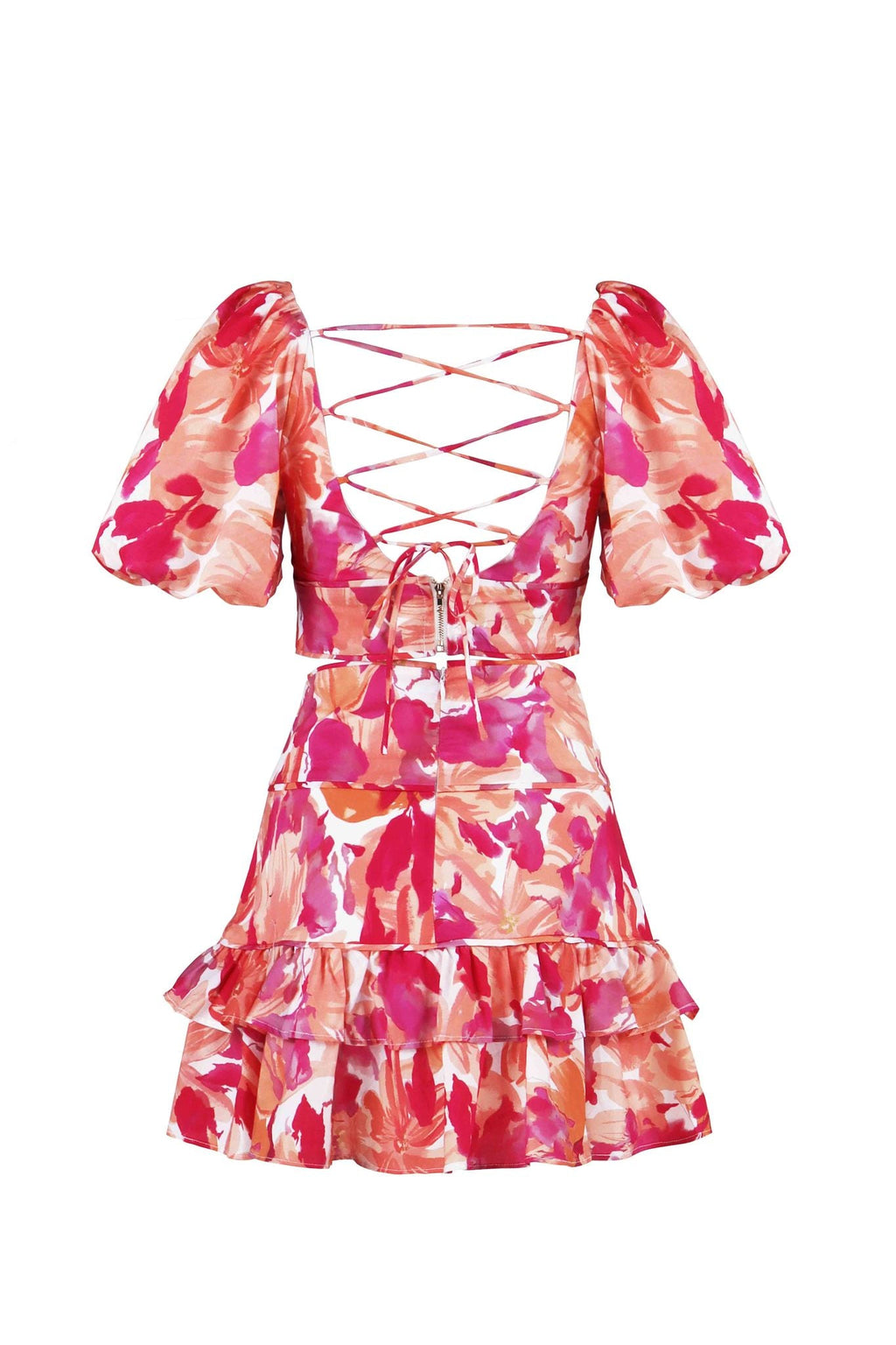 Corinna Two Piece Print Set - Top & Mini Skirt
